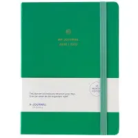A-Journal My Journal - 18 maanden agenda - 2026-2027 - Emerald Groen