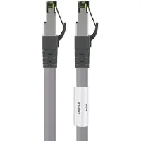 Dsit Cat8 S/FTP (PIMF) patchkabel - 3 meter grijs - netwerkkabel - internetkabel - UTP kabel - RJ45 - 10000 mbit/s