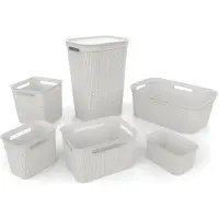 Rotho Brisen, opbergbox, wit, rechthoekig, kunststof, effen, voor binnen gebruik