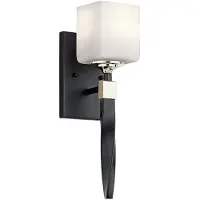 Kichler Badkamer wandlamp Marette, zwart Marette, zwart, Badkamer, metaal, Modern, Wandlamp