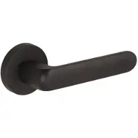 Gamet Organic Serie - Deurklink - Zwarte Structuur - Ovale Schild