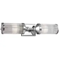 FEISS Wandlamp Paulson, chroom / zilver, Woon-/ Eetkamer, metaal, Wandlamp