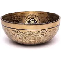 Phoenix Lasergegraveerde Klankschaal Groene Tara - ±1400-1600 G; ±22-24 Cm - ±1400-1600 g ; ±22-24 cm