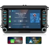 Hexinex Quad-Core Android 15 autoradio Geschikt voor VW Golf 5/6 Passat Polo Tiguan T5 - Draadloos CarPlay, Android Auto, GPS Navi, Android 15, multimediaspeler, 2GB+64GB