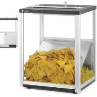 Super Merchant Nacho Warmer - Professionele Chipswarmer - 230V/300W - RVS/Zwart - 320x390x(H)510mm