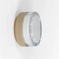 Ks Verlichting opbouwspot - Mason - wandlamp - plafondlamp - champagne - Ø13cm - LED - aluminium - glazen venster