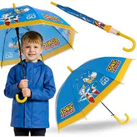 Sarcia.eu SONIC Kinderparaplu voor jongens, opvouwbare automatische paraplu
