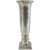 Baroque - Vaas - Vaas 61 cm - Zilver - Aluminium - 61x22x22 - Aluminium