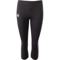 Canterbury Dames/Dames Vapodri Capri Legging (Jet Zwart)