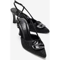 Prologue Levia Geweven Pump met Puntige Neus en Slingback