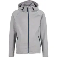 Heber Peak - Kid's Merino210 EvergreenHe. Zip Hoody - Trui met capuchon 140, grijs