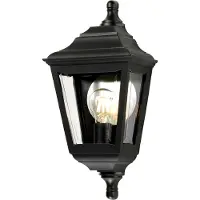 Elstead Lighting Wandlamp buiten Kerry, zwart, Kunststof, Wandlamp buiten