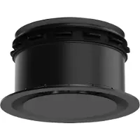 Prado Pradovent - trim - Ø 100mm design ventiel (afvoer) - 50 m3/h - Zwart