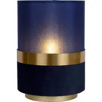 Lucide EXTRAVAGANZA TUSSE - Tafellamp - Ø 15 cm - 1xE14 - Blauw