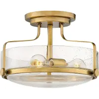 HINKLEY LED Plafondlamp Harper | 3X E27 Max 60W | Dimbaar | Heritage Brass