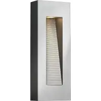 HINKLEY LED Wand Buitenlamp Luna | 8W 3000K 1120Lm 30 | IP44 | Dimbaar | Titanium