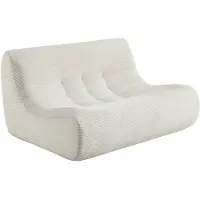 Sweeek Fauteuil corduroy 2 zitplaatsen Crème