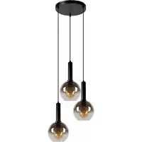 Lucide Marius hanglamp 48cm 3x E27 zwart