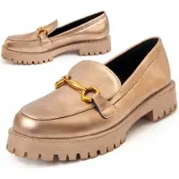 Montevita platform mocassin Macca3 In Goudkleurig