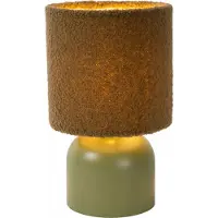 Lucide WOOLLY - Tafellamp - Ø 16 cm - 1xE14 - Groen