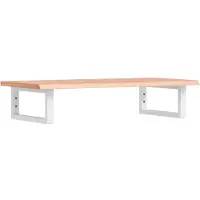 Syfax Badkamer wandschap staal en massief eikenhout