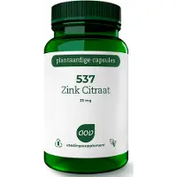 Aov 537 Zink Citraat - 90 vegacaps - Mineraal - Voedingssupplement