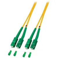 Danicom OS2 duplex glasvezel kabel SC/APC-SC/APC 1m