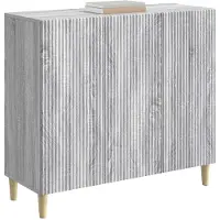 vidaXL Dressoir Grijs sonoma 89 x 34,5 x 80 cm Bewerkt hout