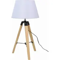 Milagro Candellux LUGANO 41-31136: Tafel lamp, natuurhout