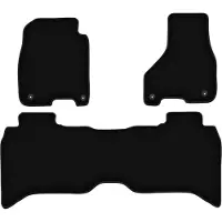 Super Merchant zwarte velours matten voor: Dodge RAM DS DJ 1500 pick-up (2012-2020)