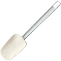 Super Merchant Pannenlikker lepelvorm – synthetisch rubber – vaatwasmachinebestendig – 254x57 mm – wit