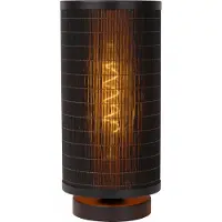 Lucide TAGALOG - Tafellamp - Ø 15 cm - 1xE27 - Zwart - Japandi