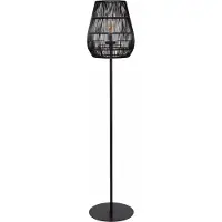 Lucide NERIDA - Vloerlamp Binnen/Buiten - Ø 35 cm - 1xE27 - IP44 - Zwart