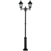 Elstead Lighting LED Tuin Pilaar Parish | 2X E27 Max 60W | IP44 (Outdoor) | Black