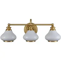 HINKLEY LED Badkamerarmatuur Ainsley | 3W 3000K 300Lm 830 | IP44 | Dimbaar | Brushed Brass