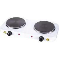 Esperanza Cotopaxi Serie - Vrijstaande elektrische kookplaat - 2000W - Przenośna - Wit