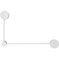 Nowodvorski Lighting Wandlamp Orbit II 20/40, dimbaar, wit / opaal, Woon-/ Eetkamer, metaal, Modern, wandlamp