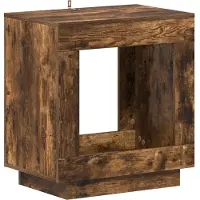 vidaXL Bijzettafel Gerookt eiken 60 x 40 x 65 cm Bewerkt hout