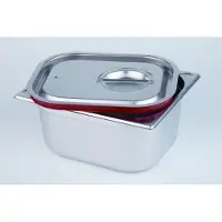 Aps GN 1/3 inschuifbaar transportdeksel, (B)325 x (D)176 x (H)30 mm, Opbergblikken, Zilver