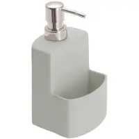 Wenko Zeepdispenser Festival 380Ml Keramiek Grijs - Afwasmiddeldispenser