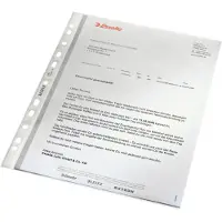 Leitz insteekhoesjes 4796, A4, bovenaan open, 100 stuks, generfd, transparant