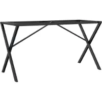 vidaXL Eettafelpoten X-frame 140x60x73 cm staal