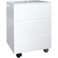 Invicta Moderne rolcontainer BIG DEAL 45cm wit hoogglans 3 lades - 16808