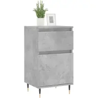vidaXL Dressoir 40x35x70 cm bewerkt hout betongrijs