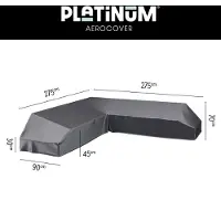 AeroCover Platinum Loungeset platformhoes 275x275x90xH30/45/70