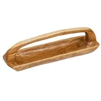 Invicta Massief houten kom BALI 60cm teakhout met natuurlijke nerf handvat - 36152