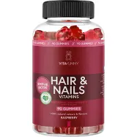 VitaYummy Hair & Nails Vitamins Raspberry (U) 90 stk.