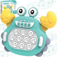 Interactieve Pop It Krab - Leer- en Spelplezier met Licht & Geluid