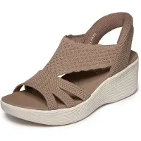 SKECHERS Parallel Lite Sandalen bruin Textiel Maat 39