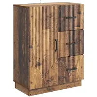 vidaXL Dressoir met lade Oud hout 66 x 34,5 x 87 cm Bewerkt hout